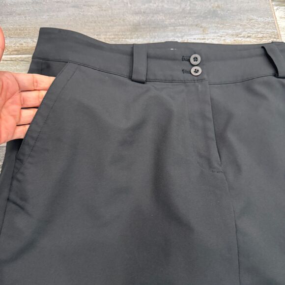 Nike Golf, Dri-Fit Black Golf Skirt, Skort Lined, Front and Back Pockets Size 10 - Picture 3 of 8
